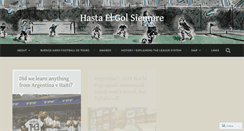 Desktop Screenshot of hastaelgolsiempre.com