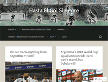 Tablet Screenshot of hastaelgolsiempre.com